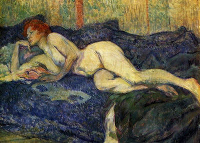 Henri De Toulouse Lautrec, Nu Couche Naked Lying Default Title