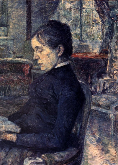 Henri De Toulouse Lautrec Portrait Of Countess A  De Toulouse Lautrec In The Lounge Malrome Default Title