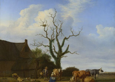 Adriaen van de Velde, A Farm with a Dead Tree Default Title