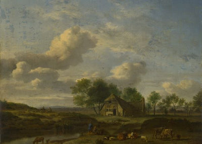 Adriaen van de Velde, A Landscape with a Farm by a Stream Default Title