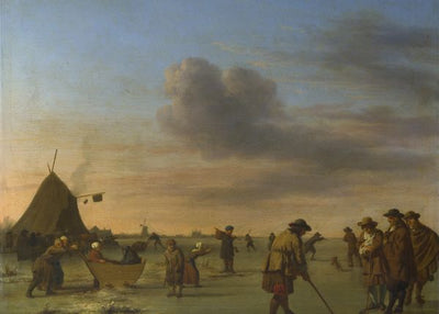 Adriaen van de Velde, Golfers on the Ice near Haarlem Default Title