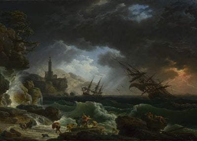 Claude Joseph Vernet, A Shipwreck in Stormy Seas Default Title