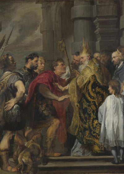 Anthony van Dyck St Ambrose barring Theodosius from Milan Cathedral Default Title