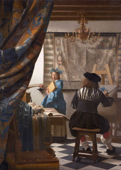 Jan Vermeer Van Delft Allegory Of Painting Art painting Default Title