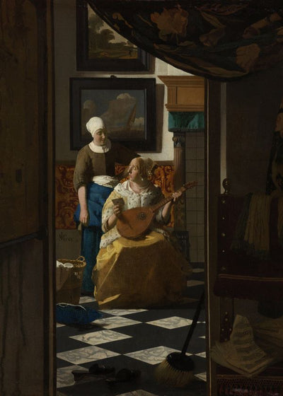 Jan Vermeer Van Delft Love Letter painting Default Title