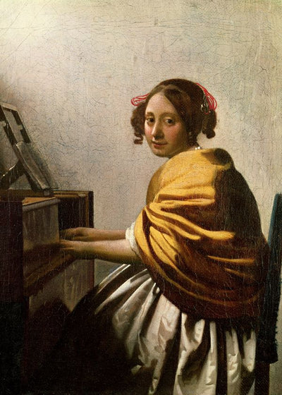Jan Vermeer Van Delft Young Woman At Virdzhinala Default Title