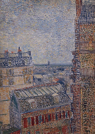 1887 Vincent Van Gogh Vue De Paris Depuis Lappartement De Theo Rue Lepic Default Title