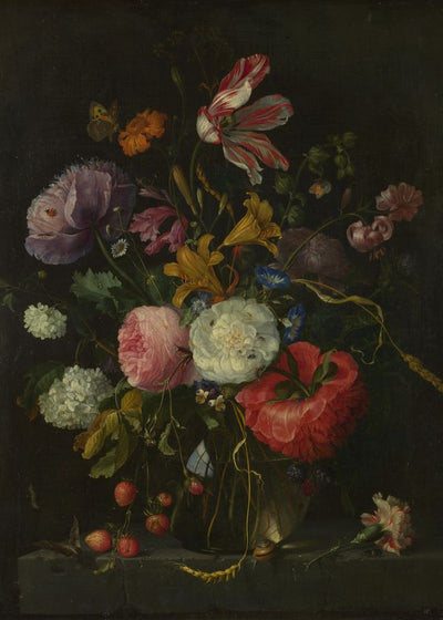 Jacob van Walscappelle Flowers in a Glass Vase Default Title