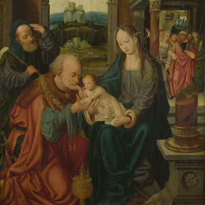 Joos van Cleve, The Adoration of the Kings Default Title