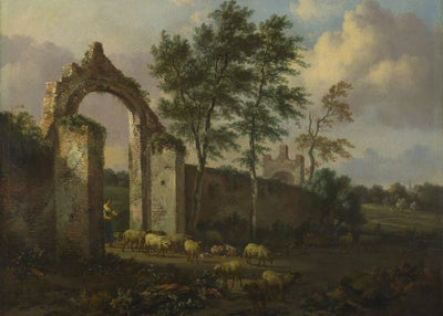 Jan Wijnants, A Landscape with a Ruined Archway Default Title