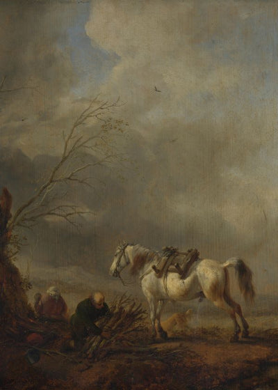 Philips Wouwermans A White Horse and an Old Man binding Faggots Default Title