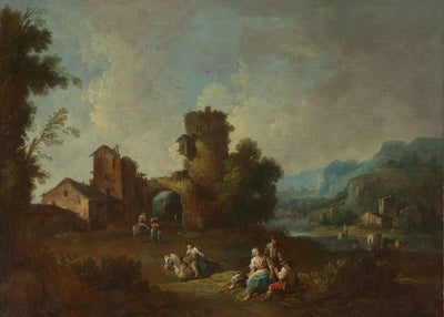 Giuseppe Zais, Landscape with a Ruined Tower Default Title
