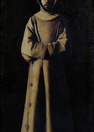 Zurbaran Francisco de St Francis of Assisi as Pope Nicholas V in vision Default Title
