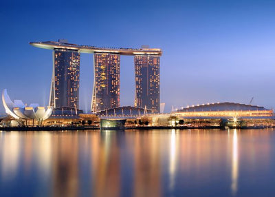Singapur Marina Bay Sands osvetljena Default Title