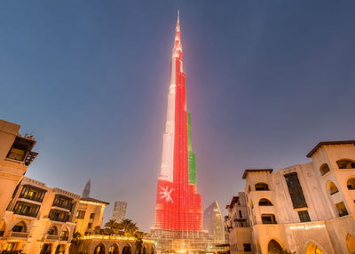Saudijska Arabija crvena Burj Khalifa Default Title
