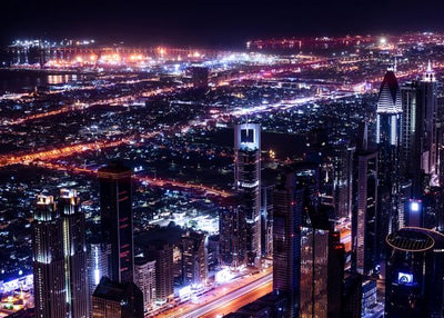 Saudijska Arabija grad svetlost noc Default Title