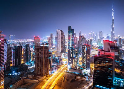 Saudijska Arabija pogled sa visoke zgrade na ulicu Default Title