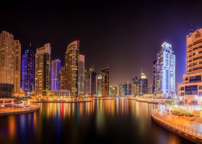 Saudijska Arabija svetlosne zgrade  nocu Default Title