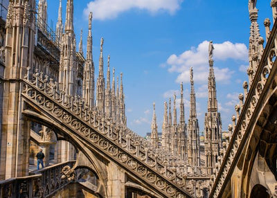 Italija pogled sa katedrale na skulpture Default Title