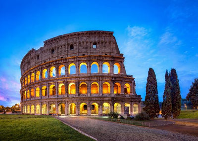 Italija rimski koloseum uslikan uvece Default Title