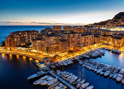 Monako osvetljena luka Default Title
