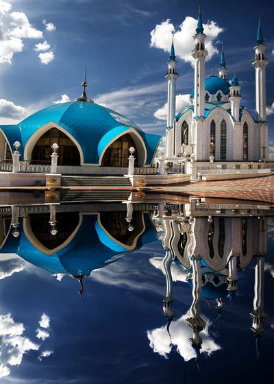 Rusija Qolsharif Mosque, Kazan Kremlin odraz na vodi Default Title
