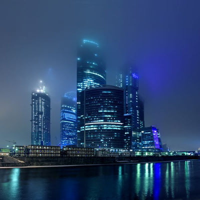 Rusija zgrade u plavoj senci Default Title