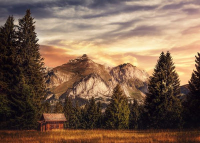 Svajcarska pogled na planine izdaleka Default Title