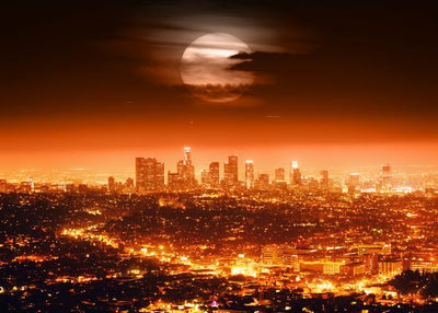 Kalifornija mesec iznad grada Default Title
