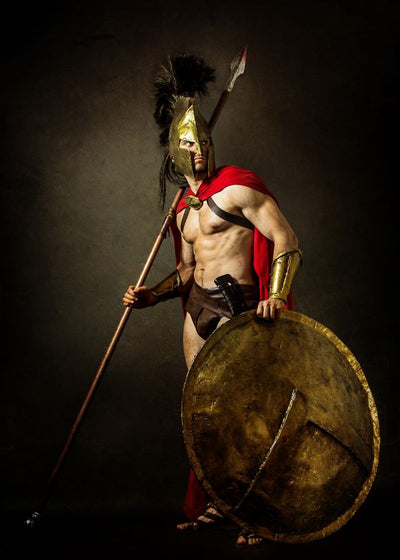 Likovi iz fantazije spartanac i metalni stit Default Title