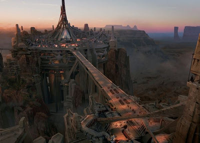 Sci Fi Pejzazi grad iz bajke Default Title