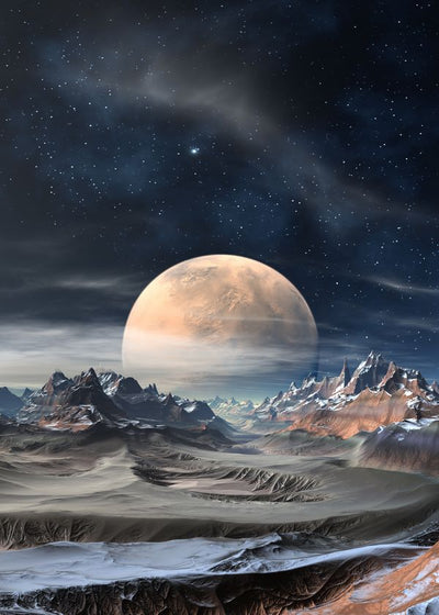 Sci Fi Planete veliki mesec Default Title