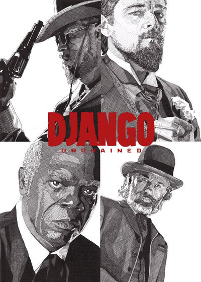 Django poster crno beli Default Title