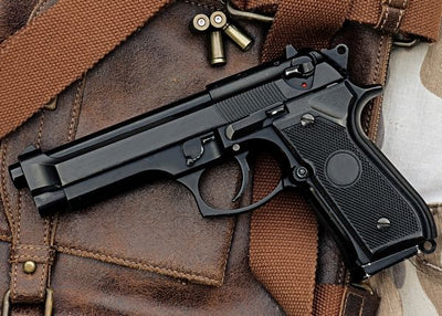 Oruzje i artiljerija crni pistolj na kozi Default Title