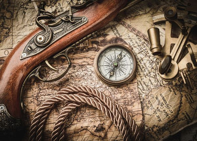 Oruzje i artiljerija kubura karta sveta kompas Default Title
