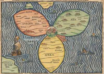 Mapa Afrike i cvet Default Title