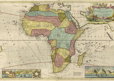 Mape Afrike i planine Default Title