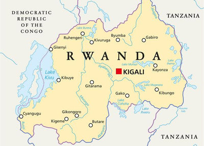 Mape Ruanda gradovi Default Title
