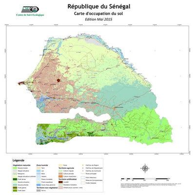 Mape Senegal gradovi i putevi Default Title