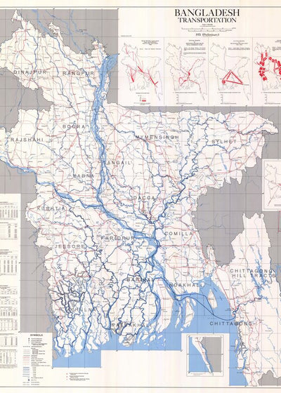 Mape Banglades prikaz reka Default Title