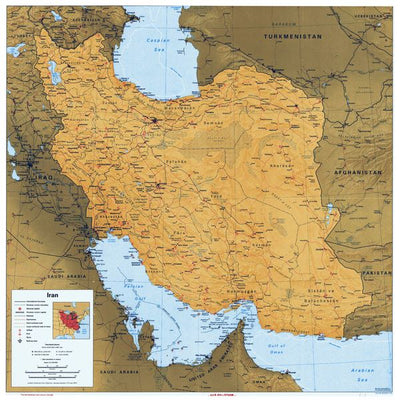 Mape Iran detaljna politicka mapa Default Title