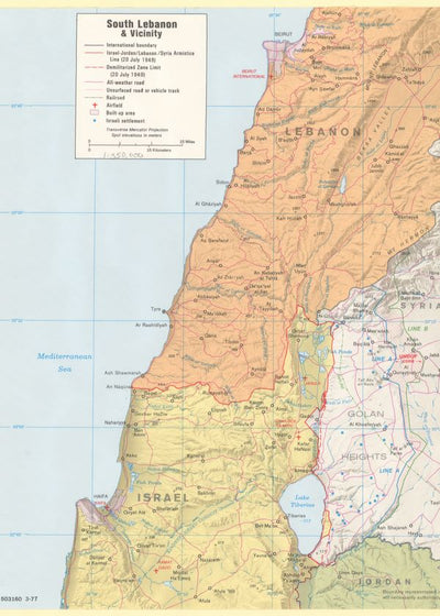 Mape Liban granice Default Title