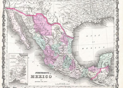 Mape Centralne Amerike i Meksiko Default Title