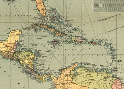 Mape Centralne Amerike sarena Default Title