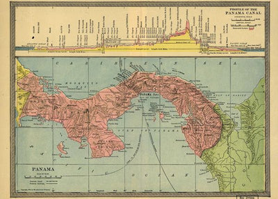 Mape Panama i kanal Default Title