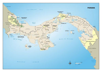 Mape Panama prikaz puteva i gradova Default Title