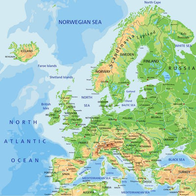 Mape Evrope i okean Default Title