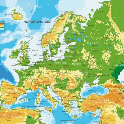 Mape Evrope sarena Default Title