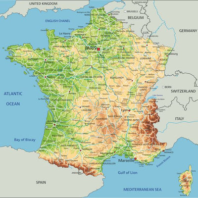 Mape Francuska i vodene povrsine Default Title