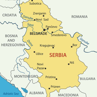 Mape Srbija zuta Default Title
